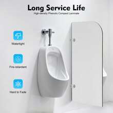 Urinal Screen Toilet Partition Wall-Mounted Men Urinal Partition Screen Urinal Partition Divider Screen - Urinal Screen Toilet Partition - View 9