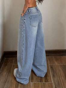 Women Jeans - Light Blue - View 4