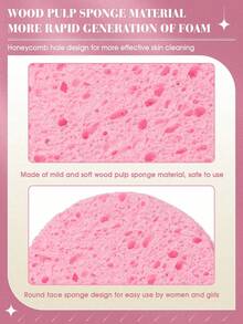 20/10/1pc Compressed Round Facial Cleansing Pads, Wood Pulp Material, Reusable Exfoliating Facial Wipes, Suitable For Home Or Travel, Summer Facial Towels (6cm/2.36in) - Multicolor - View 5