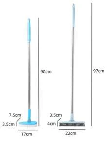 Multifunctional Bathroom Floor Scrub Brush Hard Bristles Crevice Gap Cleaning Brush Long Ergonomic Non‑Slip Handle Tile Wall Toilet Shower Stain Removal Heavy‑Duty Household Cleaning Supplies - Practical - View 9