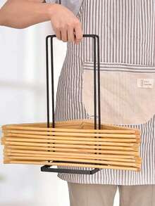 Large Capacity Hanger Stacking Rack, Detachable Hanger, Hanger Storage Rack, Metal Hanger Storage Rack, Space-Saving, Suitable For Velvet Hangers, Space-Saving Heavy Duty Hanger Rack, Freestanding Hanger Stacking Rack, Suitable For Home Laundry Room, Closet, Bedroom, Holiday Decor, Room Decor, Home Decor, Bedroom Decor. Hanger Storage Solution, Suitable For Housewives, Adults And Other Home Organizers, Housewarming, Back To School Season And Other Holiday Gifts - Multicolor - View 9