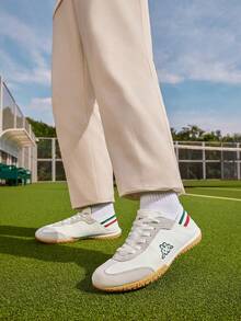 Kappa Italian Vintage Flat Shoes For Men, Breathable Canvas Thin Sole Commuter Casual Training Shoes - White - View 2