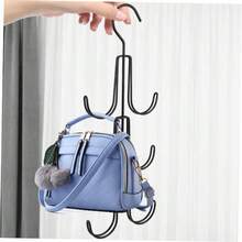 Multifunctional Hook, 3-Tier Handbag Rack, Space-Saving Home Closet Storage Shelf, Bedroom Organizer, Sturdy Durable Wardrobe Holder, Entryway Closet Shelf, White T-Shirt, Black Pants, Christmas Gift Idea, Winter Storage Organization - Multicolor - View 8