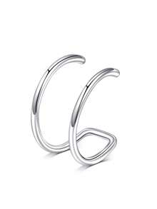 CIZME 1 pieza Anillo de labio falso de acero inoxidable de moda, adecuado para la decoración diaria de las mujeres, sin necesidad de perforación, se puede usar como anillo de labio, clip de labio, joyería de piercing falso de labio, anillo de nariz falso, clip de nariz, clip de cartílago de oreja, clip de cartílago de oreja - Anillo de labio falso - Ver 20