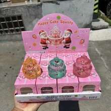 1pc Squishy Cake Christmas Stress Relief Toy, Maltose Squeeze Toy, New Hot-Selling Cross-Border Product - Multicolor - View 1