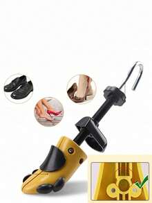 1pc Adjustable Shoe Stretcher For Men And Women, Expandable Width, Anti-Wrinkle, Universal - Yellow - View 5