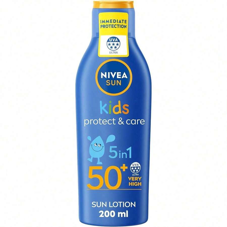 Nivea [Sun] Kids Prot&Care Crm Spf50+ (200ml) - Sun Lotion - View 1