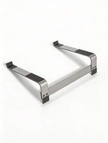 1pc Aluminum Alloy Laptop Stand, Ergonomic Detachable Laptop Riser, Silver And Black Optional - View 8