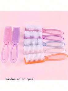 Ergonomic Grip Nail Cleaning Brush - Suitable For Women, Men And Teenagers | Odorless Foot, Hand And Nail Care Essential Multi-Function - Pink - View 13