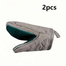 2pcs Heat-Resistant Silicone Trivet Pads With Fabric Cover, Multi-Function Pot Holder, Microwave/Oven Anti-Scald Mat, Frying Pan Handle Holder, Kitchen Countertop Mat - View 13