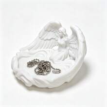 1PC Angel Wings Jewelry Tray, Home Decor Jewelry Storage Tray, Plastic Material, Suitable For Various Scenarios Such As Keys, Earrings, Necklaces, Soap, Watches, Rings, Bracelets, Cosmetics Beauty Storage Container, Office Desk, Living Room, Bathroom, Hallway, Cabinet, Mother's Day, Valentine's Day, Halloween, Birthday, Christmas Gift, Ideal Choice For Portable Jewelry Storage Box - Multicolor - View 3
