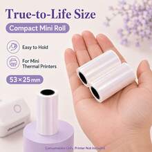 Pearlescent Film Transpraent Instant Print Thermal Photo Paper, Transparent Self-Adhesive Thermal Paper For Mini Printers, Compatible With Most Thermal Mini Error Printing Printers - View 5