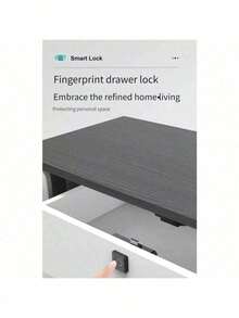 K16 Double Door Smart Fingerprint Cabinet Lock Compact ABS Biometric Drawer Lock One Touch Unlock AAA Battery Powered Easy Install Lock For Home Office File Shoe Cabinet No Batteries Included - View 7