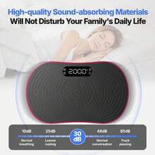 MERACH Vibration Plate Exercise Machine, Vibrating Platform For Lymphatic Drainage Weight Loss Muscle Activation, Full Body Home Exercise Equipment With LED Touch Screen Bluetooth Pull Cord - UK Plug(220-240V) - View 5