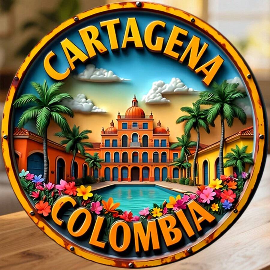 Cartagena, Kolombia: Pesona Kolonial dalam Semburan Bunga Tropis, Magnet di Mana Kota Tua Bernyanyi dalam Nuansa Karibia yang Hangat, Kenang-kenangan untuk Semua Permukaan Logam di Seluruh Rumah - A - View 1