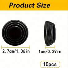 10pcs Car Door Anti-Collision Silicone Pad Shock Absorbing Gasket Anti-Shock Protection Sound Insulation Silent Cushioning Sticker Accessories - Protect Your Vehicle From Bumps And Scratches! - A - View 3