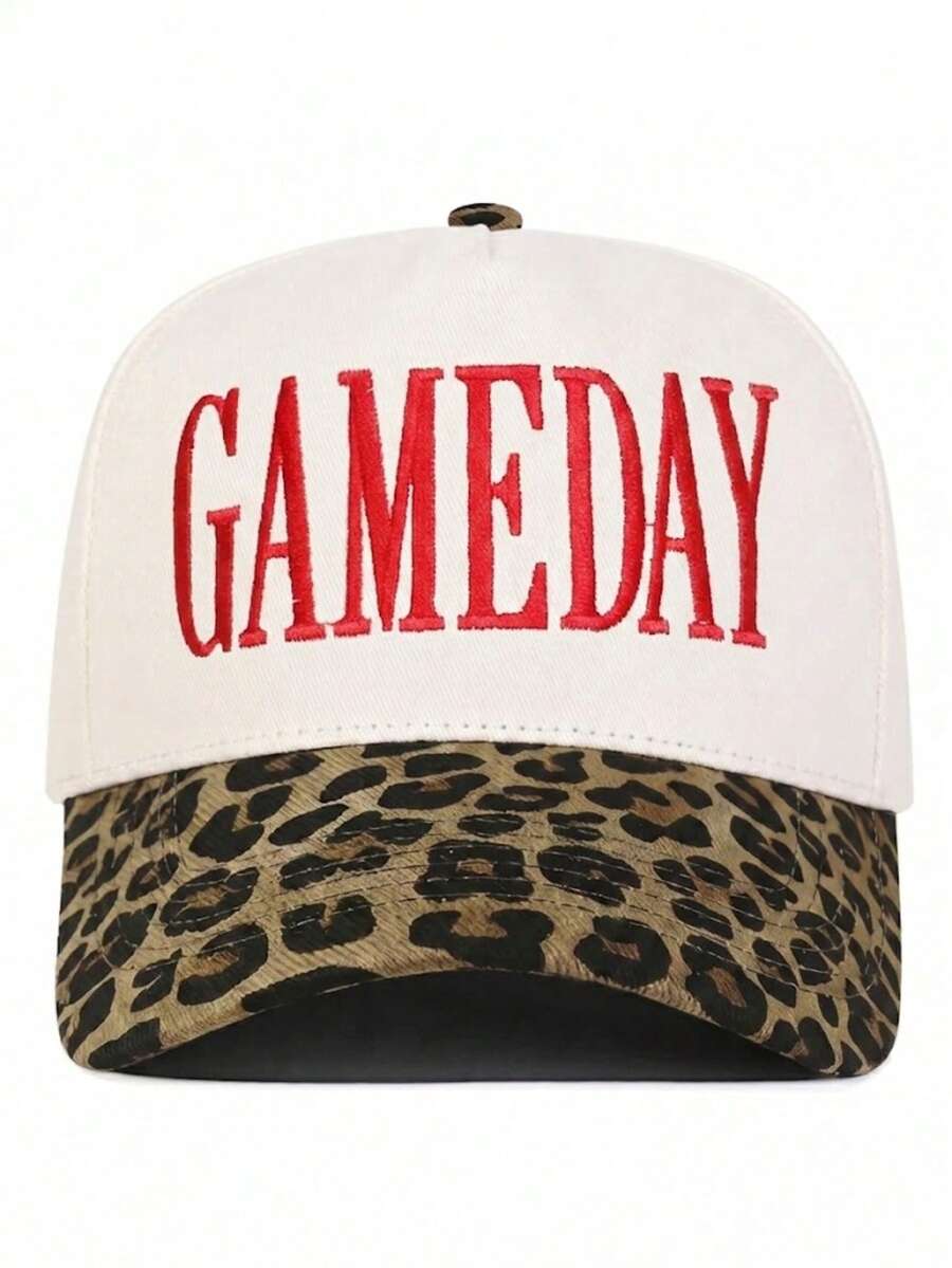 BONNY BOOM 1件「GAMEDAY」刺繡字母棒球帽 卡車司機帽 Y2K 戶外防曬可調節 旅行度假禮物，適用於萬聖節、聖誕節、感恩節、父親節、母親節、嘉年華、單身派對、新娘婚禮用品，完美禮物