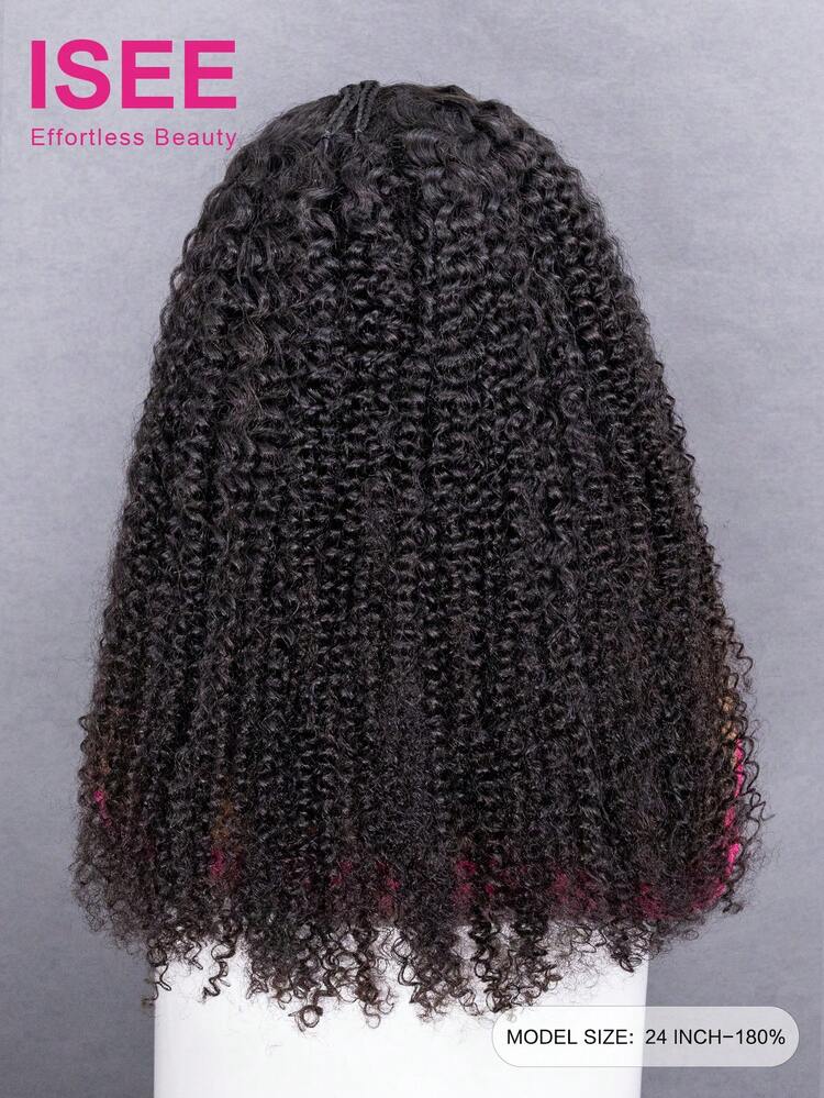 ISEE Hair Wear Go 無膠編髮捲曲人髮假髮 9x6 蕾絲 18-26 英吋 180% 密度 漂白髮結 自然捲曲紋理 隱形蕾絲 無縫融合 初學者友善 即戴款 女款 - SNatural - 查看 5