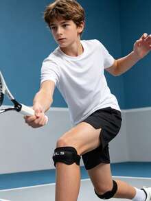 1 Pair Of Adjustable Kids' Knee Straps, Patella Bands, Basketball Knee Pads, Anti-Slip And Breathable - Multicolor - View 7