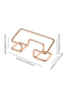 Electroplated Metal Business Card Holder, Desktop Business Card Display Stand, Office Desktop Business Card Storage Organizer For Party Event - Multicolor - View 10