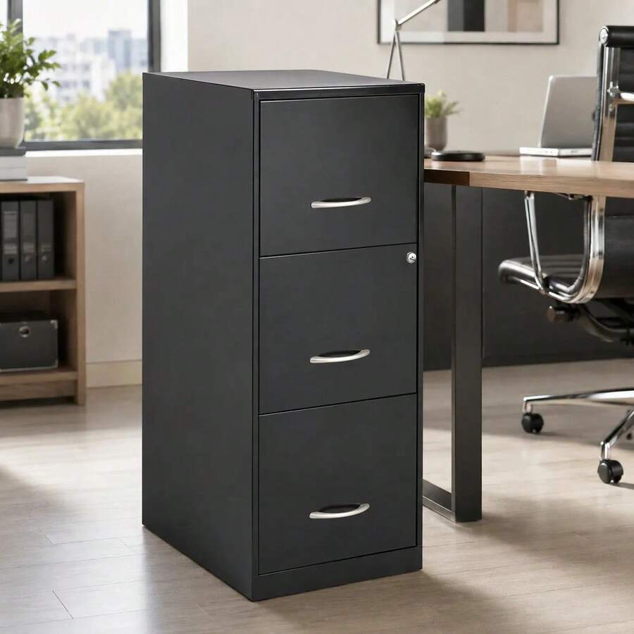 Filing Cabinets - Black - View 1