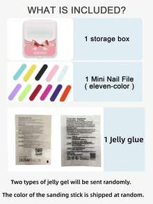 10pcs Black Cat Eye Long European & American Heavy Work Pink Heart Rhinestone Pearl Bow Full Rhinestone Star Handmade Press-On False Nails, Daily Party Slim Long Pointed Removable Wearable Nails, Suitable For Girls With Storage Box As Gift - 銀色 - 查看 5