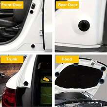 10pcs Car Door Anti-Collision Silicone Pad Shock Absorbing Gasket Anti-Shock Protection Sound Insulation Silent Cushioning Sticker Accessories - Protect Your Vehicle From Bumps And Scratches! - A - View 7