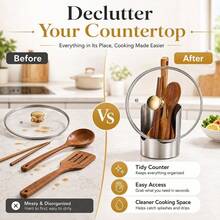 1/2 Set Stainless Steel Pot Lid Rack, Multi-Functional Spoon & Spatula Storage Rack, Easy To Clean Countertop Cooking Utensil Organizer, Suitable For Home Kitchen And Restaurant - View 5
