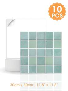1/10/20pcs 3D Small Square Mosaic Self-Adhesive Wall Tile Stickers, 25-Grid Tile Decals, Self-Adhesive Wall Stickers For Kitchen And Bathroom - Wall Stickers - View 13