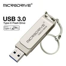 Microdrive 2合1 USB 3.0 Type-C 隨身碟 360°可旋轉 OTG 隨身碟 金屬雙介面記憶卡 外接儲存 U盤 適用於 Type-C 手機、筆電、PC - 查看 4
