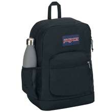 JanSport Cross Town Plus Backpack - Black Unisex Backpacks - Black - View 2