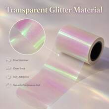 Pearlescent Film Transpraent Instant Print Thermal Photo Paper, Transparent Self-Adhesive Thermal Paper For Mini Printers, Compatible With Most Thermal Mini Error Printing Printers - View 2