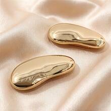 1pc Fashionable Gold Bean-Shaped Metal Connector Buckle, Suitable For Scarves, Bikinis, Belts, Bags, Scarves And Headscarf Fixing And Other Multiple Uses - Multicolor - View 3