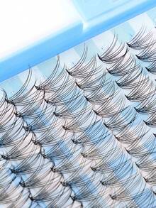 624/640pcs Mixed D Curl 10D-100D Black Synthetic False Eyelashes, Large Cartoon Style Packaging Box, Durable, Suitable For Daily, Party, Wedding And Holiday Makeup, Includes Glue, Tweezers, Brush, Portable Packaging, Suitable For Beginners - Multicolor - View 9