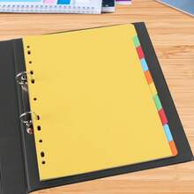 Eagle 3 Ring Binder Dividers With Tabs, 10pcs, Write On Paper Material Index Divider, A4 Size, 11-Hole Punch For 2/3/4/11 Ring Binders, Multicolors, For Office Home - Multicolor - View 8