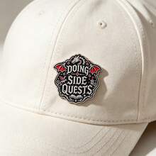 "Doing Side" Quests Dragon Enamel Pin, Fantasy Game Lapel Brooch, Vintage Gothic Badge For Backpack Clothes Hats, Unique Gift For Game Lovers - Multicolor - View 4