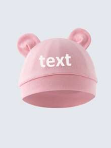 1PC Customized Baby Name Newborn Hat, For Boys And Girls Daily Use, Anti-Scratch And Warm, Suitable For All Seasons, Personalized Printed Name LOGO Beanie, Baby Gift, Gift For Kids, Ideal Gift For Baby Shower 0-3M - Multicolor - View 11