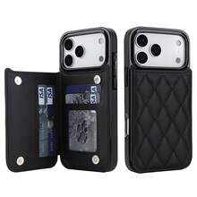 WEFOR Wallet Phone Case For Galaxy S26 S25 S25 S24 S23 S22 Ultra Plus S25Edge 24 FE, Multi-Card Slot Design, Magnetic Clasp, Built-In Stand, Shockproof Protective Cover, Compatible With IPhone 18 17 AIR 16e 16 15 14 13 12 11 Pro Max XR XS MAX, Magnetic Design, RFID Anti-Theft Card Slot, Magnetic Phone Protective Case, Shockproof, Unisex - Black - View 42