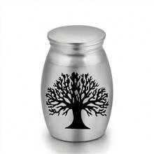 Stainless Steel Small Pet Urn Paw Bird Heart Tree Pattern Pet Cremation Keepsake Urn Memorial Ash Holder Container Jar For Dogs - Multicolor - View 16