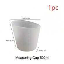 Silicone Measuring Cup - Non-Stick, Reusable Epoxy Resin Mixing Cup With High Precision Readings, For DIY Crafts, Wax Injection And Glitter Cups, Epoxy Resin Injection Cup, Craft Essential, Durable Silicone - Multiple Styles - View 9