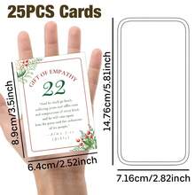 25pcs Christmas Scripture Advent Calendar Cards, Christian Christmas Countdown Bible Verse Cards, 25 Days Of Christmas Advent Scripture Cards - Holiday Gifts For Friends And Family - A - View 3