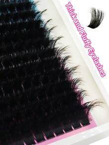 黑色 200D 超長毛 144簇 蓬鬆款 0.07mm 混長 18-26mm 加長濃密分段式假睫毛 - 黑色 - 查看 4