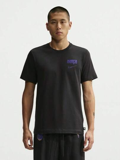 Nike Camiseta de manga corta sin cuello de punto para hombre AS FCB M NK KB TIQ5018-010