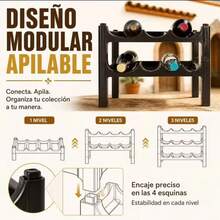 New PP Material Stacked Wine Rack Wine Rack European Style Red Wine Rack Fashionable Creative Wine Rack Display Piece - Redwood - View 6
