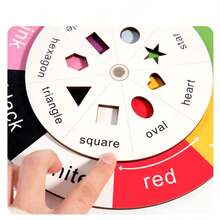 Rueda de Colores y Formas Juguete Educativo Temprano para Niños Juego de Cognición y Emparejamiento para Niñas y Niños - Multicolor - Ver 2