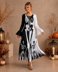 Women Maxi Dresses - White - View 5