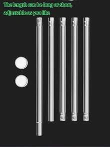 Adjustable Stainless Steel Clothes Rack, Durable No-Drill Curtain Rod, Multi-Purpose Hanging Rod Storage Organizer For Living Room, Laundry Room, Balcony, Bathroom - Easy Installation, Convenient Use - A - View 7