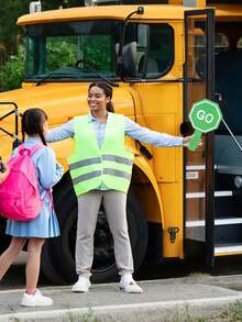 1/2/4pcs GO/STOP Traffic Signs, Red & Green 2D Flat Classroom Signs ...