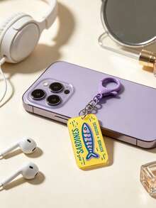 Cartoon Sardines Acrylic Keychain, Bag Charm, Backpack Pendant, Personalized Accessory, Suitable For Students, Girls, Young People, Perfect For Birthday, Party, Holiday Gifts, Decorate Keys, Backpacks, Shoulder Bags, Commute, Travel, Outfit Accent, Multi-Color Retro Fun Rotating Buckle Creative Accessory Small Gift - Multicolor - View 8