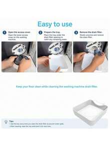 Heavy Duty Washing Machine Drain Pan Replacement Funnel, Suitable For Floor Overflow Washing Machine Drain Tray, Plastic Drainage System For Washing Machine, Suitable For Laundry Room And Bathroom Storage - Multicolor - View 4